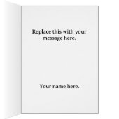 Eid Mubarak Elegant Lanterns & Crescent greeting (Innen (Rechts))