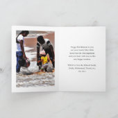 Eid Mubarak Family Foto Gruß Feiertagskarte (Innenseite)