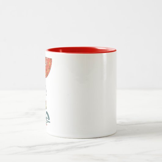 Eid Mubarak farbvolles Design Zweifarbige Tasse (Mittel)