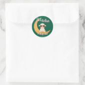 Eid Mubarak Feiergeschenk Runder Aufkleber (Tasche)