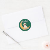 Eid Mubarak Feiergeschenk Runder Aufkleber (Umschlag)
