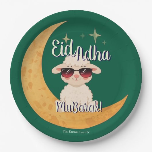 Eid Mubarak Feierparty  Pappteller (Vorderseite)