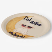 Eid Mubarak Feierparty  Pappteller (Schrägansicht)