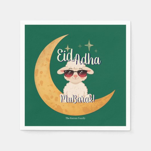 Eid Mubarak Feierparty  Serviette (Vorderseite)