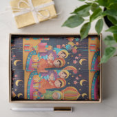 Eid Mubarak Festival Scene Wrapping Geschenkpapier Seidenpapier (Geschenk)