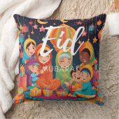 Eid Mubarak Festive Scene Cushion Kissen (Decke)