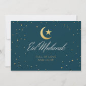 Eid Mubarak Flat Grußkarte Karte (Vorderseite)