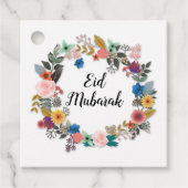 EID MUBARAK FLORAL WREATH FAVOR TAVOR GESCHENKANHÄNGER (Vorderseite)