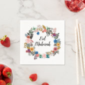 EID MUBARAK FLORAL WREATH NAPKINS SERVIETTE (Beispiel)