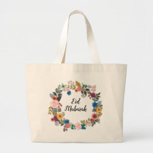 EID MUBARAK FLORAL WREATH TASCHE