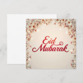 Eid mubarak für Eid Fitr Karte (Vorne/Hinten)