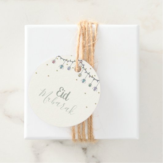 Eid mubarak für eid-fitter Geschenktag Geschenkanhänger (Beispiel)