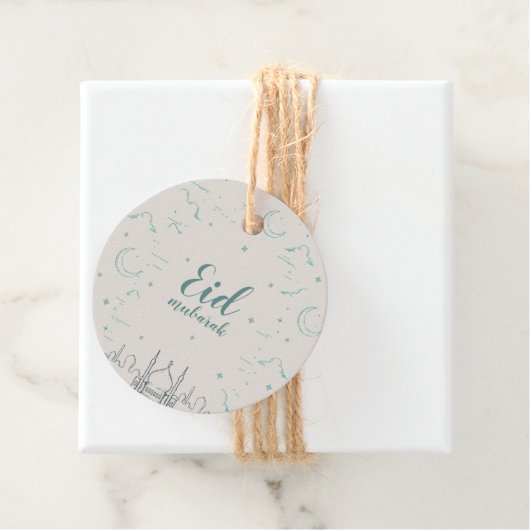 Eid mubarak für eid-fitter Geschenktag Geschenkanhänger (Beispiel)