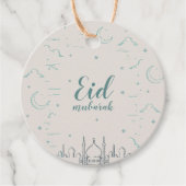 Eid mubarak für eid-fitter Geschenktag Geschenkanhänger (Vorderseite)