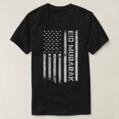 Eid Mubarak für muslimische Amerikaner Eid al fita T-Shirt (Design vorne)