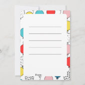 Eid Mubarak gefaltete Grußkarte Einladung (Rückseite)