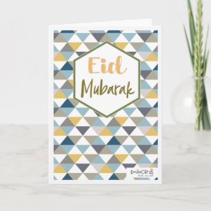 Eid Mubarak - Geometrisches Design Karte