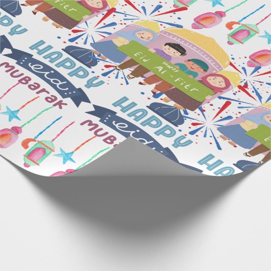 EID Mubarak-Geschenk Geschenkpapier (Ecke)