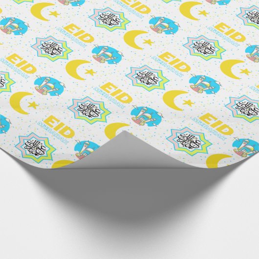 eid Mubarak Geschenkpapier (Ecke)