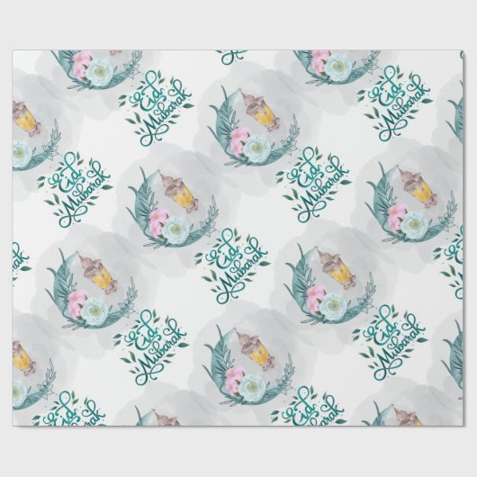 Eid Mubarak Geschenkpapier (Flach)