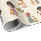 Eid Mubarak Geschenkpapierrolle – Kinderfeier Geschenkpapier (Rolleneckpunkt)
