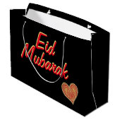 Eid Mubarak Geschenktasche Große Geschenktüte (Rückseite Schrägansicht)