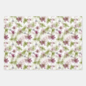 Eid Mubarak Gift Wrap Set – 3 Floral Designs  Geschenkpapier Set (Vorderseite 3)