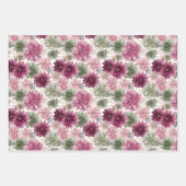 Eid Mubarak Gift Wrap Set – 3 Floral Designs  Geschenkpapier Set (Vorderseite)