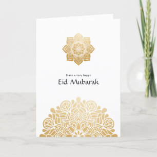 Eid Mubarak Gold Mandala Foto Gruß Feiertagskarte