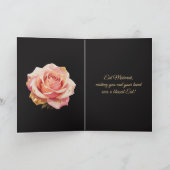 Eid Mubarak Gold Schwarze Rose Karte (Innenseite)