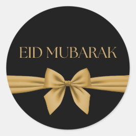 Eid Mubarak Goldband Runder Aufkleber
