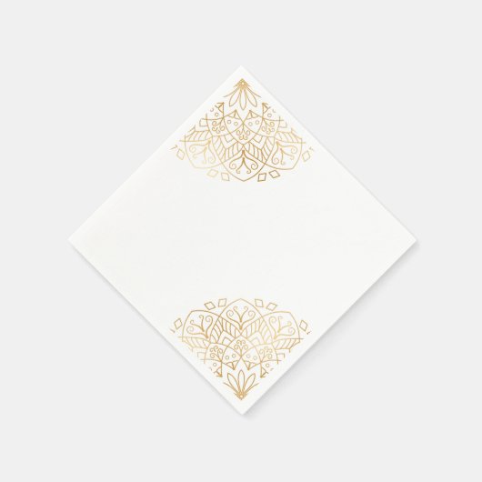 Eid Mubarak Golden Mandala Serviette (Ecke)