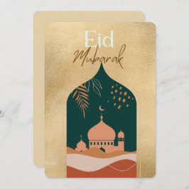 Eid Mubarak Golden Traumstrecke Airolo - Gletsch Feiertagskarte