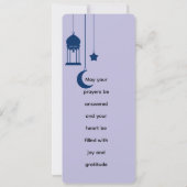 Eid Mubarak Golden und violettes Mandala Karte (Rückseite)