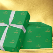 Eid Mubarak Green Gold Geschenkpapier