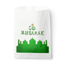 Eid Mubarak Green Gold Moschee
