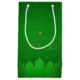 Eid Mubarak Green Gold Moschee Kleine Geschenktüte