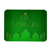 Eid Mubarak Green Gold Moschee Magnet (Horizontal)