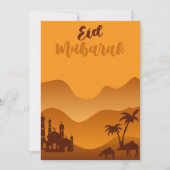 Eid Mubarak Greetings Feiertagskarte (Vorderseite)