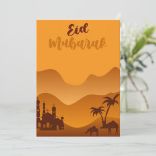 Eid Mubarak Greetings Feiertagskarte
