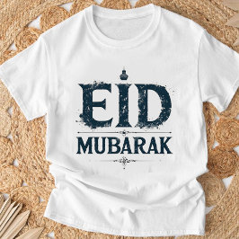 "EID MUBARAK" Grunge Islamisches Feiertags-Grafik- T-Shirt