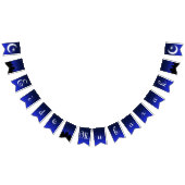 Eid Mubarak Gruß - Party-Flaggen-Fahne Wimpelkette (Alle)