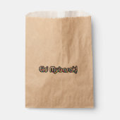 Eid Mubarak Gruß Regenbogenfarben Typografie Geschenktütchen (Vorderseite)