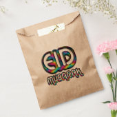 Eid Mubarak Gruß Regenbogenfarben Typografie Geschenktütchen (Versiegelt)