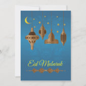 Eid Mubarak Grüße Karte (Vorderseite)