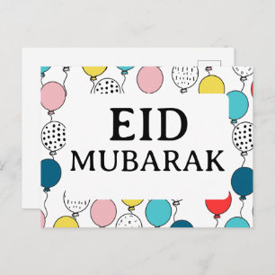 Eid Mubarak Grußkarte für eid al fitre Postkarte