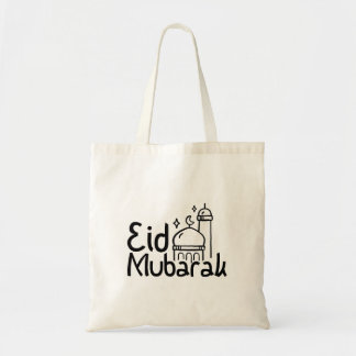 "Eid Mubarak" Handgezeichnete Schrift Tragetasche