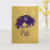 Eid Mubarak - Happy Eid Karte (Gelbe Blume)