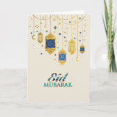 Eid Mubarak - Happy Eid Karte (Vorderseite)