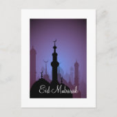 Eid Mubarak Happy Eid Postkarte (Vorderseite)